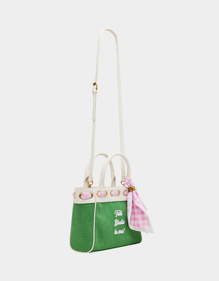 Talk Birdie To Me Satchel Green - Boutique Bella BellaPurse
