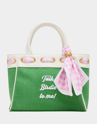 Talk Birdie To Me Satchel Green - Boutique Bella BellaPurse