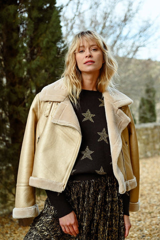 Talk to me Golden Goose Bomber Jacket - Boutique Bella BellaJacket