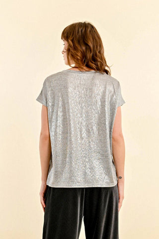 Talk to me Tinsel Tee - Boutique Bella Bellatee