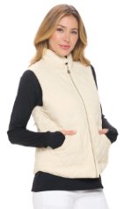 Tan Grace Puffy Vest - Boutique Bella BellaPuffer Vest