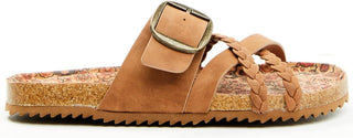 Tan Nora Sandal With Braid - Boutique Bella Bellasandal