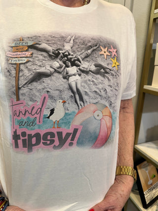 Tanned & Tipsy Tee - Boutique Bella BellaT-shirt