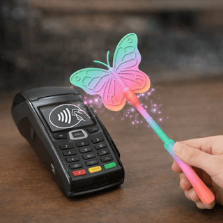 Tap to Pay Butterfly Wand - 3D Printed Credit Card Holder - Boutique Bella BellaTap to Pay Wand