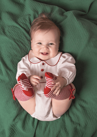 Tartan Bow Bubble - Boutique Bella BellaChristmas Apparel