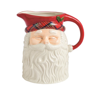 Tartan Santa Pitcher - Boutique Bella BellaChristmas