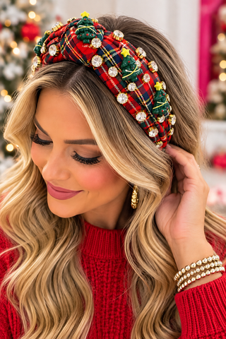 Tartan & Tinsel Headband - Boutique Bella BellaHeadband