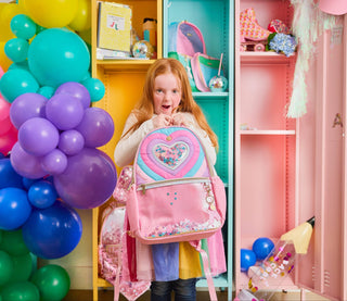 "Taylor" Quilted Confetti Hearts Backpack - Boutique Bella BellaAccessory