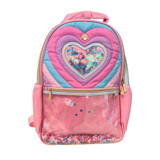 "Taylor" Quilted Confetti Hearts Backpack - Boutique Bella BellaAccessory