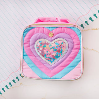 "Taylor" Quilted Hearts Confetti Lunchbox - Boutique Bella Bellalunch Box