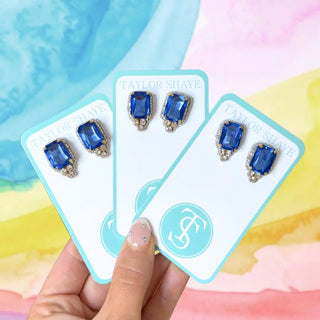 Taylor Shaye Demi Studs Earrings - Blue - Boutique Bella BellaEarrings