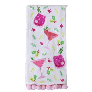 Tea Towel Embellished Spirits - Boutique Bella BellaTea Towel