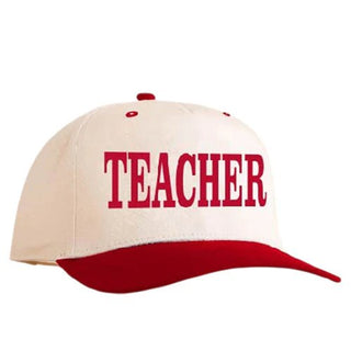 TEACHER CAP RED - Boutique Bella BellaBaseball Cap