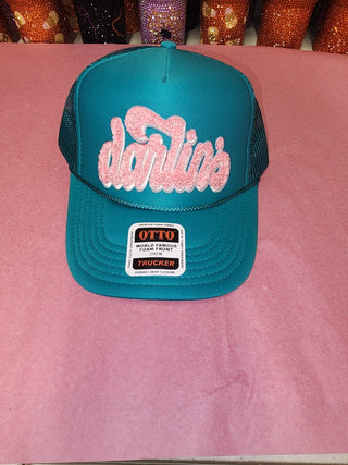 Teal Darlin' Trucker Hat - Boutique Bella Bellatrucker hat