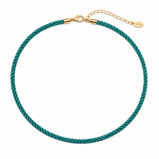Teal Rope Cord Necklace - Boutique Bella BellaNecklace