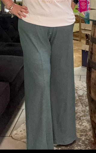 Teal Wide Leg Teal Lounge Pants - Boutique Bella BellaLounge Pants