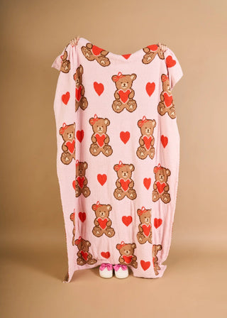 Teddy Bear Cozy Dreams Blanket - Boutique Bella Bellablanket