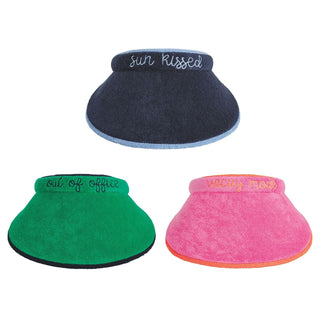 Terry Cloth Visor - Boutique Bella Bellavisor clip