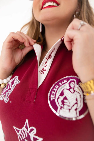 Texas A&M Logo Patch Dress - Boutique Bella BellaDress