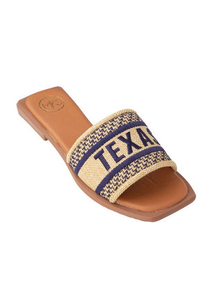 Texas GameDay Slides - Navy - Boutique Bella Bella