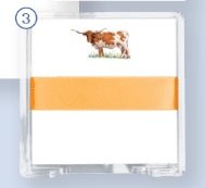Texas Longhorn Square Desk Set - Boutique Bella Belladesk set