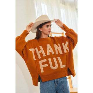 Thankful Terry Sweatshirt - Boutique Bella BellaTops