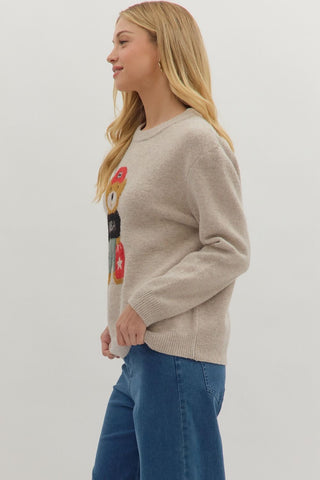 The Bear Knit Sweater - Boutique Bella BellaSweater
