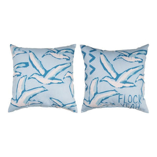 The Chromatic Coast Flock Yeah Climaweave Pillow - Boutique Bella BellaThrow Pillow