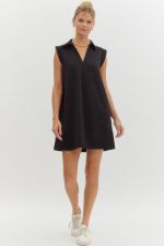 The Classic Chic Polo Dress - Black - Boutique Bella BellaDress