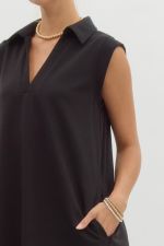 The Classic Chic Polo Dress - Black - Boutique Bella BellaDress