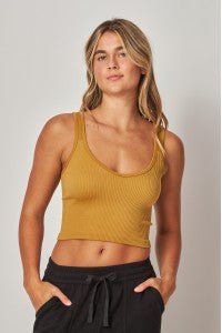 The Close Fit Crop - Olive Oil - Boutique Bella BellaActive Wear Top