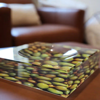 The Color Connect Large Olive Acrylic Catchall Dish - Boutique Bella BellaTray