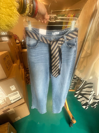 The Dapper Tie Jeans - Boutique Bella BellaJEANS
