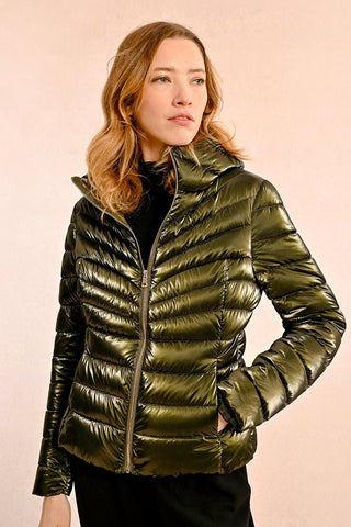 The Dirty Olive Puffer Jacket - Boutique Bella BellaPuffer Jacket