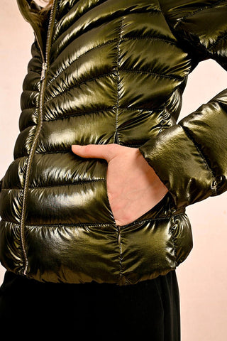 The Dirty Olive Puffer Jacket - Boutique Bella BellaPuffer Jacket