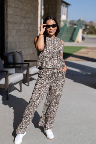 The Earhart Pants, Leopard - Boutique Bella BellaPants