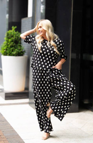 The Earhart Pants, Polka Dot - Boutique Bella BellaPANTS