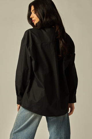 The Essential Poplin - Black - Boutique Bella BellaBlouse