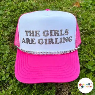 The Girls are Girling Trucker Hat - Boutique Bella Bellatrucker hat