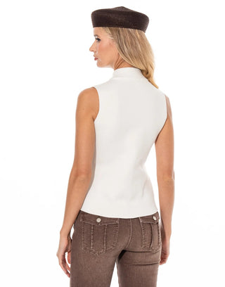 The Gold Standard Button Vest - Cream - Boutique Bella BellaSweater Vest