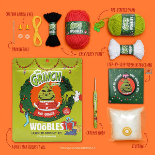 The Grinch Crochet Kit - Boutique Bella BellaCraft Kit
