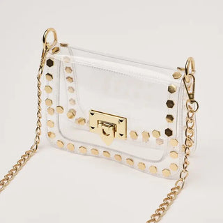 The Jackie Stadium Bag - Hexagon - Boutique Bella BellaPurse
