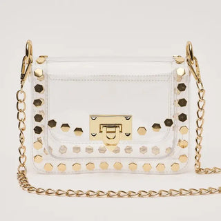 The Jackie Stadium Bag - Hexagon - Boutique Bella BellaPurse