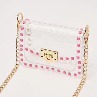 The Jackie Stadium Bag - Pink - Boutique Bella BellaPurse