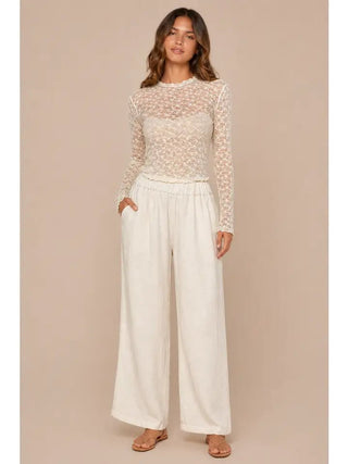 The Lanelle Top - Oatmeal - Boutique Bella BellaTop