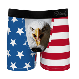 The Mascot American Flag Boy's Boxer Briefs - Boutique Bella Bellaboys boxer briefs