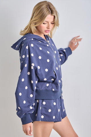 The Navy Cozy Confetti Hoodie - Boutique Bella Bellahoodie