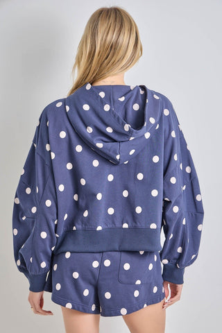 The Navy Cozy Confetti Hoodie - Boutique Bella Bellahoodie