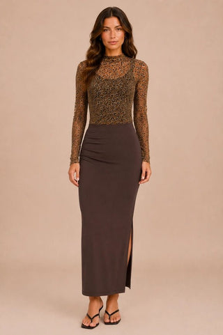 The Neriah Top - Camel - Boutique Bella BellaTop