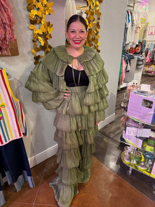 The Olive Goddess Bolero jacket - Boutique Bella BellaJacket